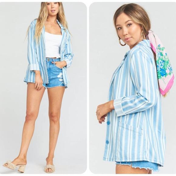 Show Me Your Mumu Breken Stripe Jacket Size Small New With Tag - Picture 8 of 8